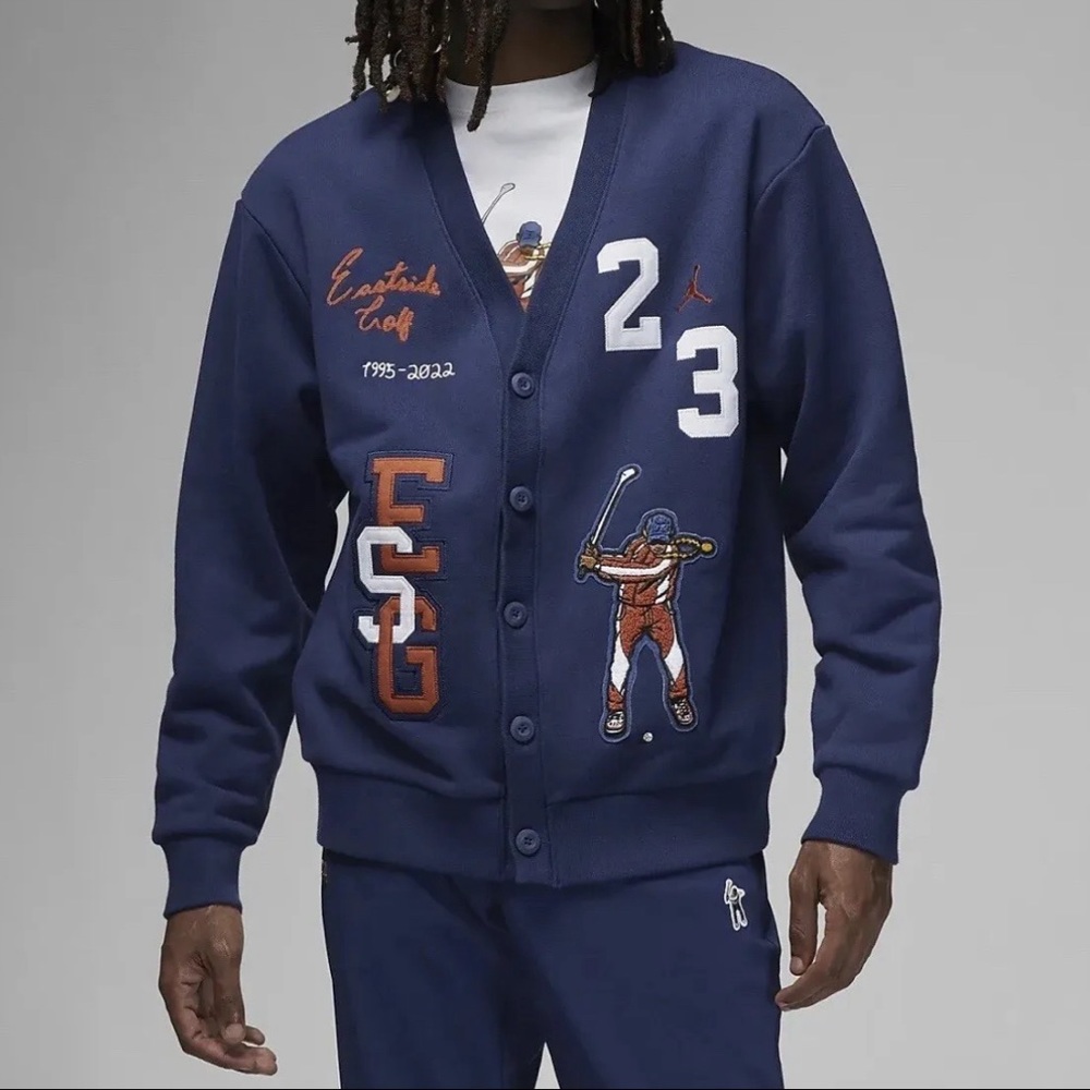 Air Jordan x Eastside Golf Cardigan Mens Large DV5430-410